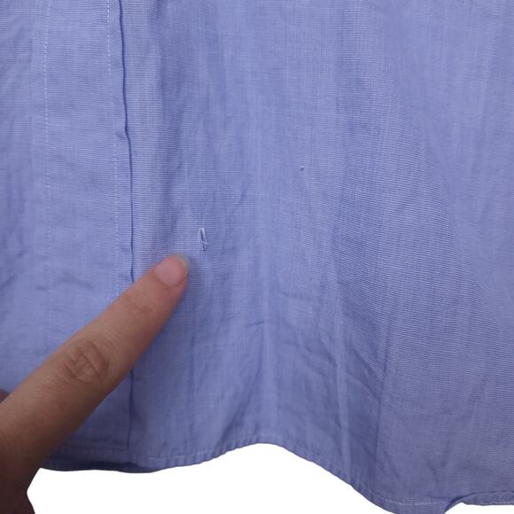 J Crew Men's Long Sleeve Button-Up Shirt Size XL 17-17.5 Periwinkle Blue - Picture 8 of 16